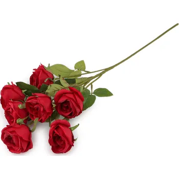 umělá květina Umělá kytice růže, střední, 4 červená