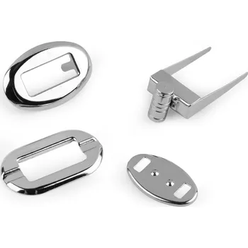 Zapínání na kabelku 20x32 mm otočné, střední, nikl