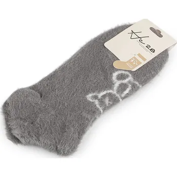 Dámské ponožky Dámské / dívčí ponožky teplé kotníkové, střední, 3 šedá