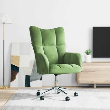 Křeslo zahrada-XL Relaxační křeslo světle zelené samet 328164