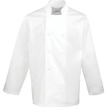 Gastro oděv Premier Workwear Kuchařská bunda s dlouhým rukávem PR657 White L