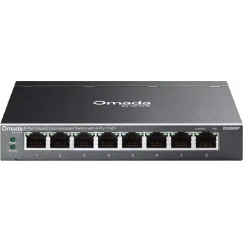 Switch TP-link ES208GP 8xGb Easy Man.switch Omada