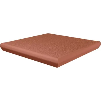 Sundown cotto kapinos stopnica narožna - schodovka s nosem rohová 33x33 červená 168183