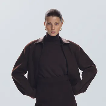 Reserved - Sako se zipem - tmavě hnědá - 874GA-89X - 874GA-89X-M