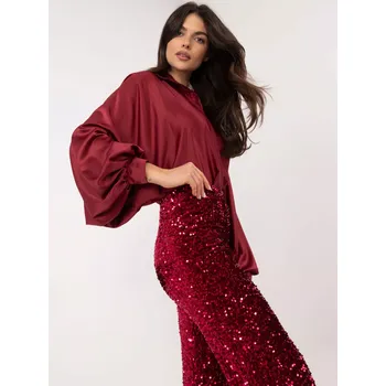 Dámské kalhoty MI kalhoty SP 4323C.28 kaštanové barvy jedna velikost