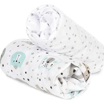 Prostěradlo Sada 2 flanelových napínacích prostěradel FlyIdeas do postýlky 90x55 cm – 100% teplé, měkké