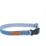 Obojek pro psy nastavitelný JEANS světle modrá velikost S, M, L, XL Rozměr: L - 35-50x2,5 cm
