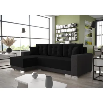 Sedací souprava Rozkládací sedací souprava TAHANI - černá / grafitová