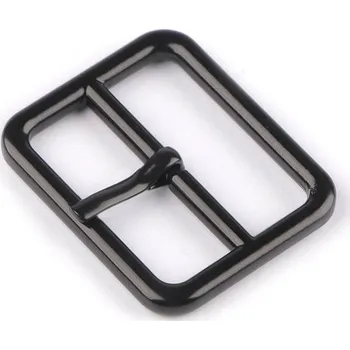 Kovová spona / opasková přezka, průvlek 30; 35; 40 mm, střední, 1 (30 mm) černý lak