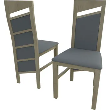 Jídelní židle Čalouněná kuchyňská židle MOVILE 36 - dub sonoma / šedá 1