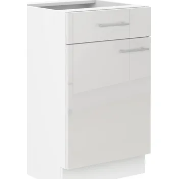 Kuchyňská skříňka Dolní skříňka se šuplíkem LAJLA - šířka 50 cm, bílá