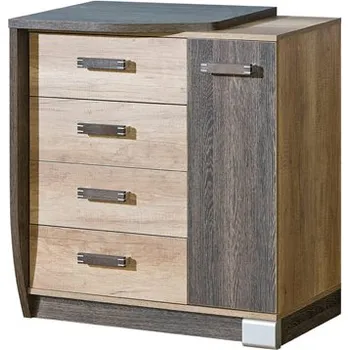 Komoda Kombinovaná komoda BENSON - dub canyon / arusha, levá