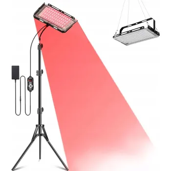 Lampička 96 LED TERAPIE ČERVENÝM A INFRAČERVENÝM SVĚTLEM LAMPA SE STATIVEM 3 režimy