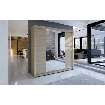 Šatní skříň Šatní skříň TABITHA 2 - šířka 180 cm, sonoma