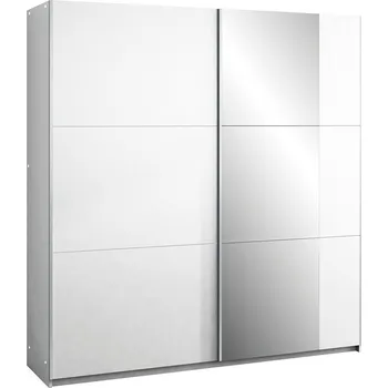 Šatní skříň Šatní skříň 200 ZARIA se zrcadlem - bílá