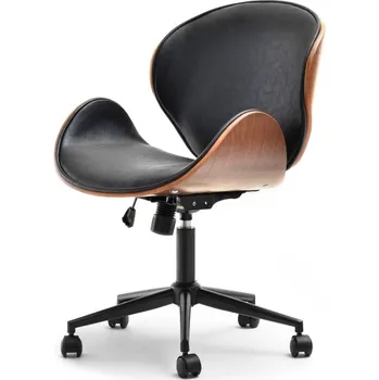 Designová židle YLSA - ořech / antická černá / černá