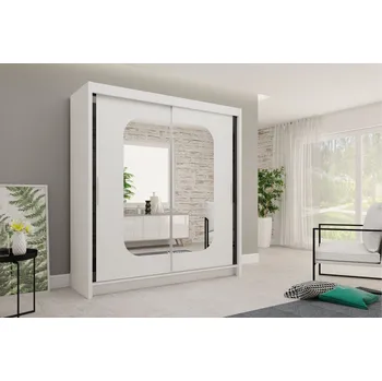 Šatní skříň Šatní skříň s policemi 200/62 TABITA - bílá