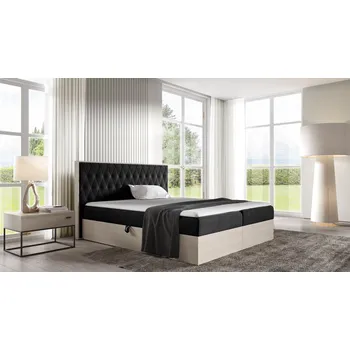 Postel Kontinentální postel 140x200 CHANTELLE 6 - nordic teak / grafitová + topper ZDARMA