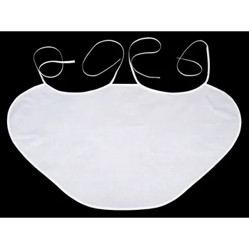 Svatební dekorace Svatební bryndák lemovaný šikmým proužkem - k dotvoření, střední, bílá