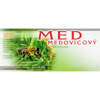 Etiketa MED- medovicový