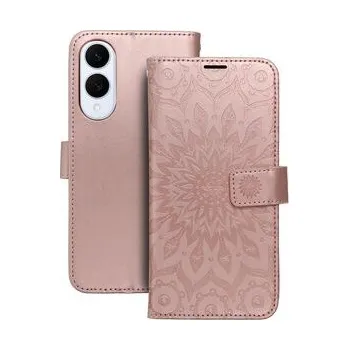 Pouzdro na mobilní telefon Pouzdro MEZZO Book pro SAMSUNG S25 Edge mandala zlaté růžové - OEM + zdarma možnost vyzkoušet a vrátit zboží do 30 dní