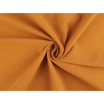 Oděvní krešovaná bavlna, střední, 3 (32) hořčicová