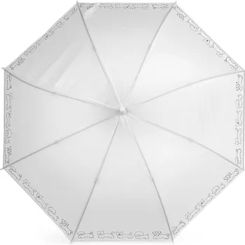 Dětský vystřelovací deštník, střední, 1 bílá