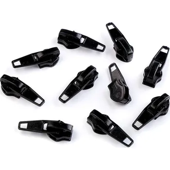 Zip Jezdec ke spirálovým zipům No 7, střední, 322 černá