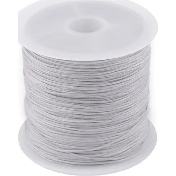Šňůrka PES Ø0,5 mm, velké, 6 šedá světlá