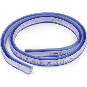 pravítka Ohebné pravítko délka 50 cm, 60 cm, střední, 2 (60 cm) modrá
