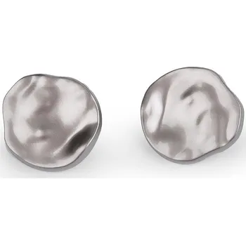 Knoflík Kovový knoflík mačkaný vzhled velikost 34", střední, 1 nikl tm.