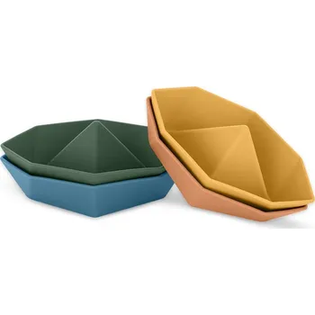 vodní stůl Petite & Mars Hračky silikonové do koupele Ships 6 m+ Petite&Mars