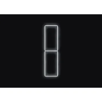 Kompletní LED čtyřhranné svítidlo bílé 6500 K, rozměr: 2 elementy 44 x 234 cm