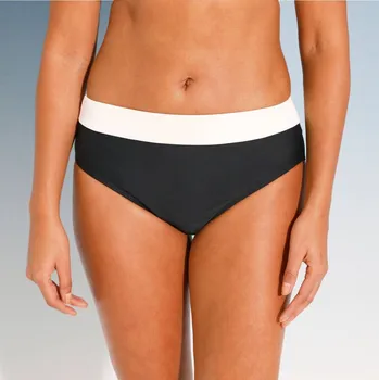 Kalhotky Plavkové maxi kalhotky s colorblock designem černá/režná 46