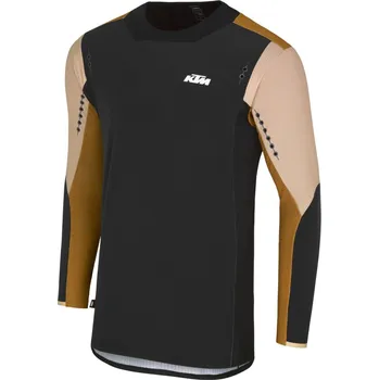 Cyklistické oblečení KTM RACETECH JERSEY BLK/SAFARI Písková M