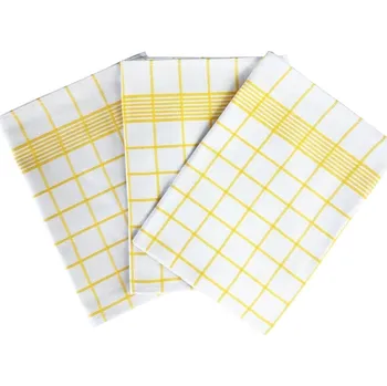 Utěrka SVITAP sleep well Utěrka Negativ Egyptská bavlna 50x70 cm bílá/žlutá 3 ks