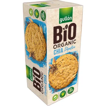 Cukrovinka Gullón BIO Digestive sušenky s cereáliemi a chia semínky 270 g