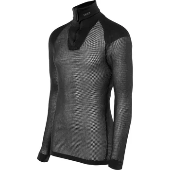 Rolák Brynje of Norway Wool Thermo Zip-polo w/inlay Velikost: L / Barva: černá