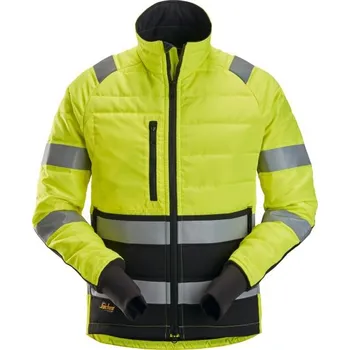 Snickers Workwear | Bunda reflexní prošívaná, třída 2 žlutá - Žlutá / XS / XS / žlutá