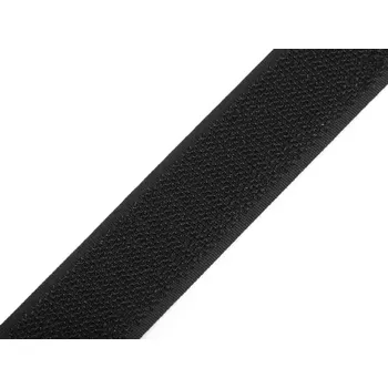 Zip Suchý zip háček šíře 25 mm, střední, černá