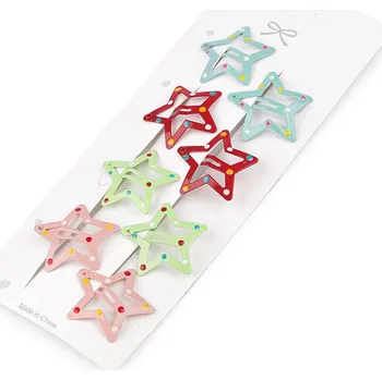 Náramek Sponka do vlasů pukačka hvězda, střední, 2 mix