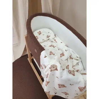 Hračka pro nejmenší Bambusová sada s lehkou dečkou - medvídek