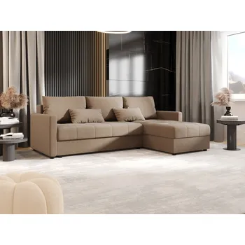 Sedací souprava Rozkládací sedací souprava ADELINDE - hnědá, pravý roh