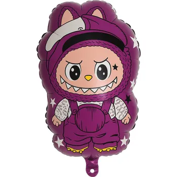 Balónek Fóliový balónek Labubu fialový (6262) 70 x 44 cm