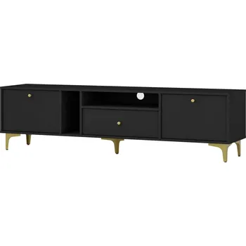 Televizní stolek Televizní stolek IROS 1 - grafitově černý / zlatý