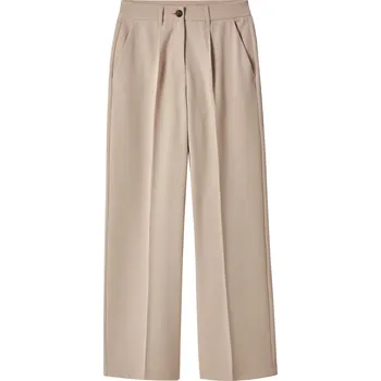 Dámské kalhoty esmara® Dámské kalhoty se širokými nohavicemi "Wide Leg" (béžová, 34)