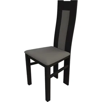 Jídelní židle Kuchyňská židle MOVILE 19 - wenge / šedá ekokůže