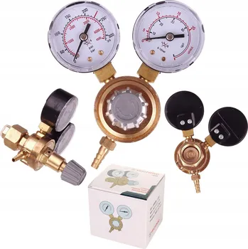 Příslušenství ke svářečce REDUKČNÍ VENTIL PRO CO2 ARGONOVÉ LÁHVE S 2 MANOMETRY ZÁVIT W21