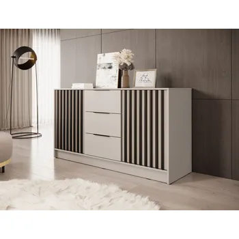 Komoda Kombinovaná komoda MARFA - kašmír / černá