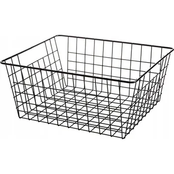 Úložný box Univerzální kovový koš černý